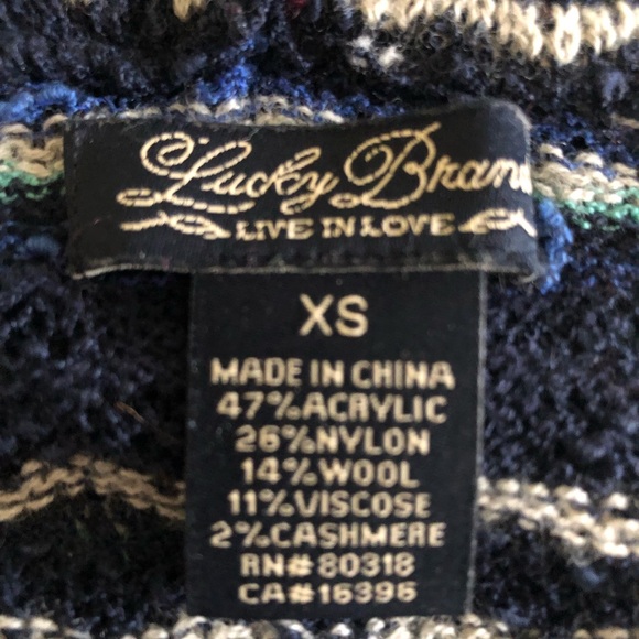 Lucky Brand woven jewel tone turtleneck - Picture 5 of 7